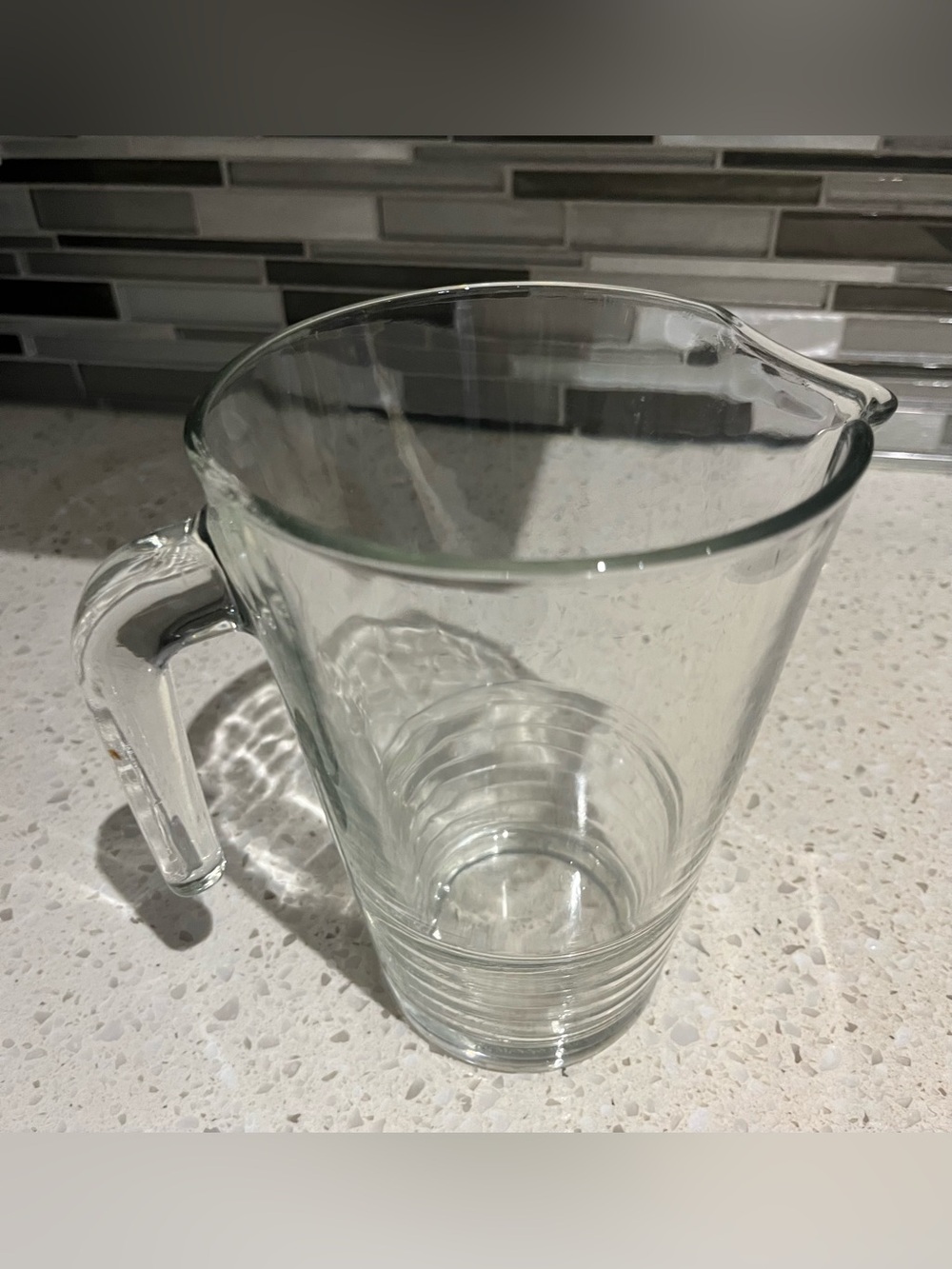 IKEA 1 LitreClear Glass Pitcher with Handle - Simple Classic